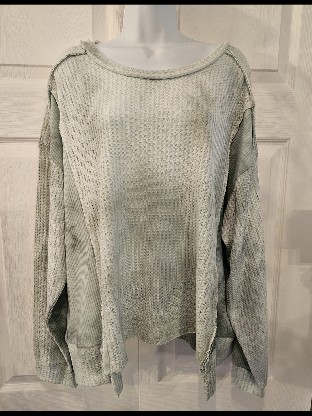 POL Light Green Thermal Long Sleeve Top